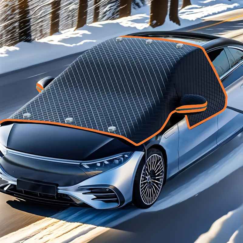 高耐久 厚手マグネット式カー保護カバー
雪・強風・紫外線・凍結対策